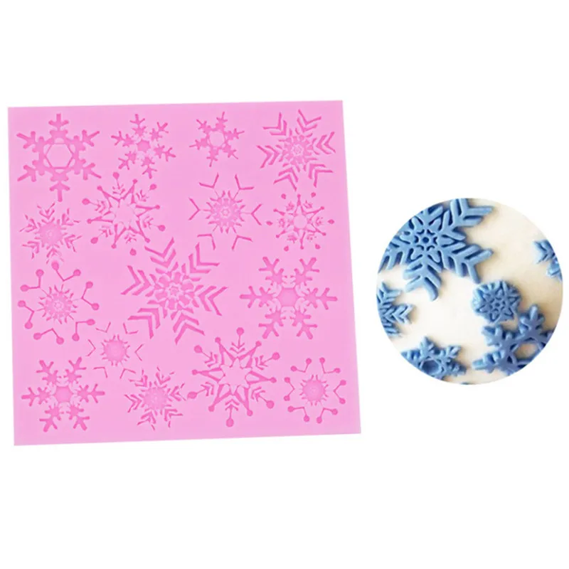 

Different Shapes Of Snowflakes Silicone Mold Cake Decorating Tools Fondant Mold Chocolate Baking Mould Tool Silikon Form 30AUG02