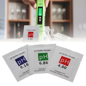 

3 Pcs PH Buffer Solution Powder PH Test Meter Measure Calibration 4.00 6.86 9.18 L69B