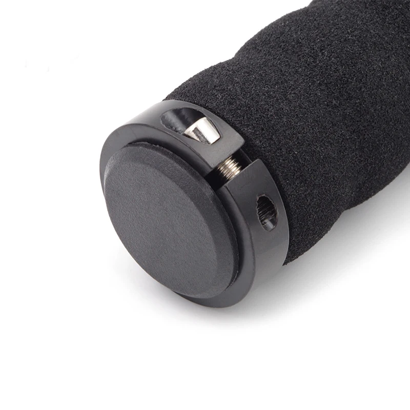 

For Fixed Gear Bicycle Hand Grips Anti-Slip Handle Lock On Aluminum Alloy Replacement Parts Sponge Useful