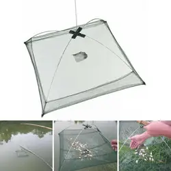 Folded Fishing Net Little Fish Shrimp Minnow Crab Baits 60cm Catch Net Trap Fish Lifting Net Catching Mesh Lift Dip Cast Cr E0t6