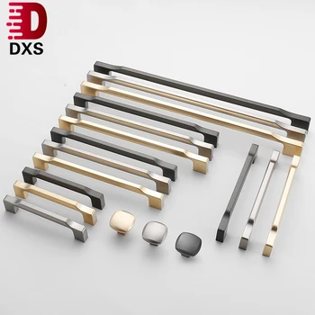 Zinc Alloy Pearl Gray Gold Cabinet Handles Solid Drawer Knobs Kitchen Cupboard Door Pulls Furniture Handle Cabinet Hardware