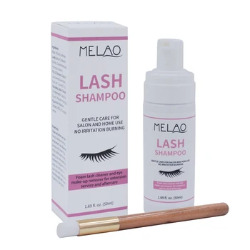 

MELAO Eyelashes Foam Cleaner Eyelash Extension Cleanser Shampoo Eyelashes Makeup Remover 50ML