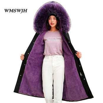 

New Arrival Fashion Womens Winter Jacket 2019 High Quality Ladies Coat Long Parka Hooded With Fur Warm Outwear Parkas Womens