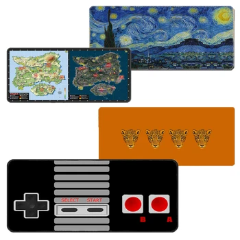 

Locked Edge Large Gaming Mousepad Fasion Computer Desktop Accessories Rubber Non-slip Mat For Laser Optical Mouse Speed Keyboard