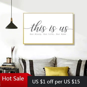 

Modern Our Story Our Life Our Home Black and White Canvas Painting Prints Wall Art Pictures for Posters Aesthetic Room Decor