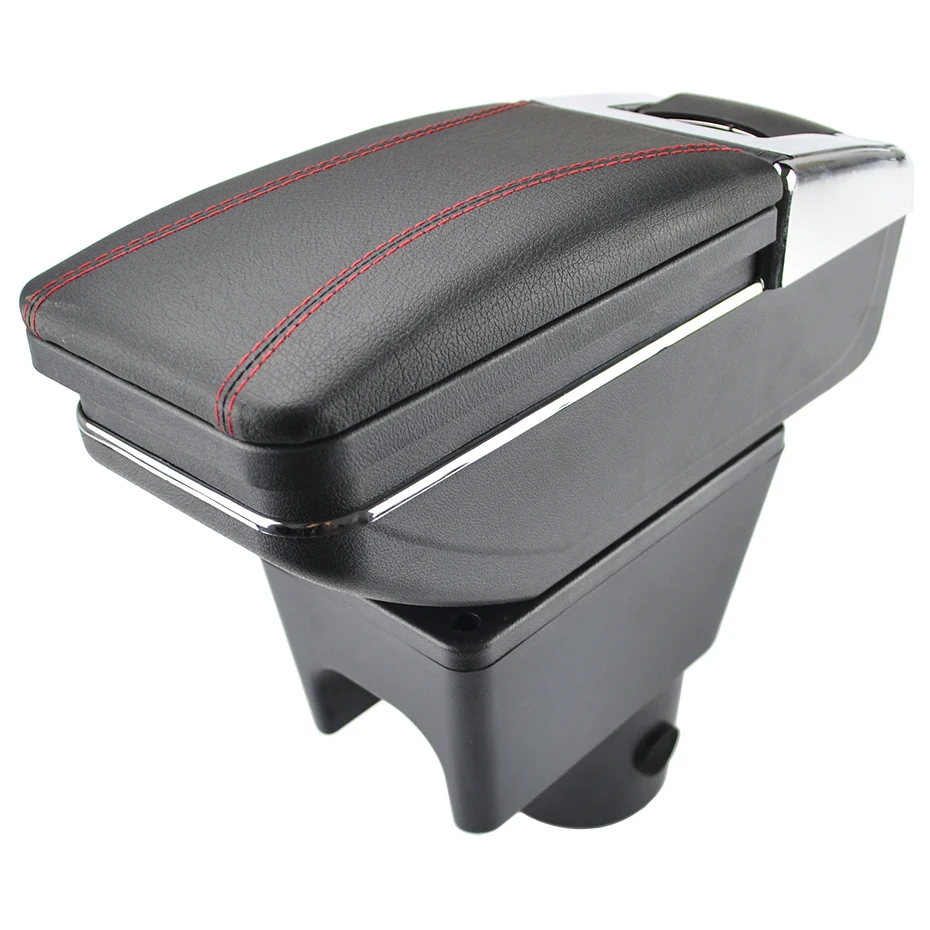 Red thread Подлокотник для Renault Dacia Duster I 2010- подлокотник вращающийся ящик для хранения украшение автомобиля Стайлинг 2011 2012 - Название цвета: Red thread