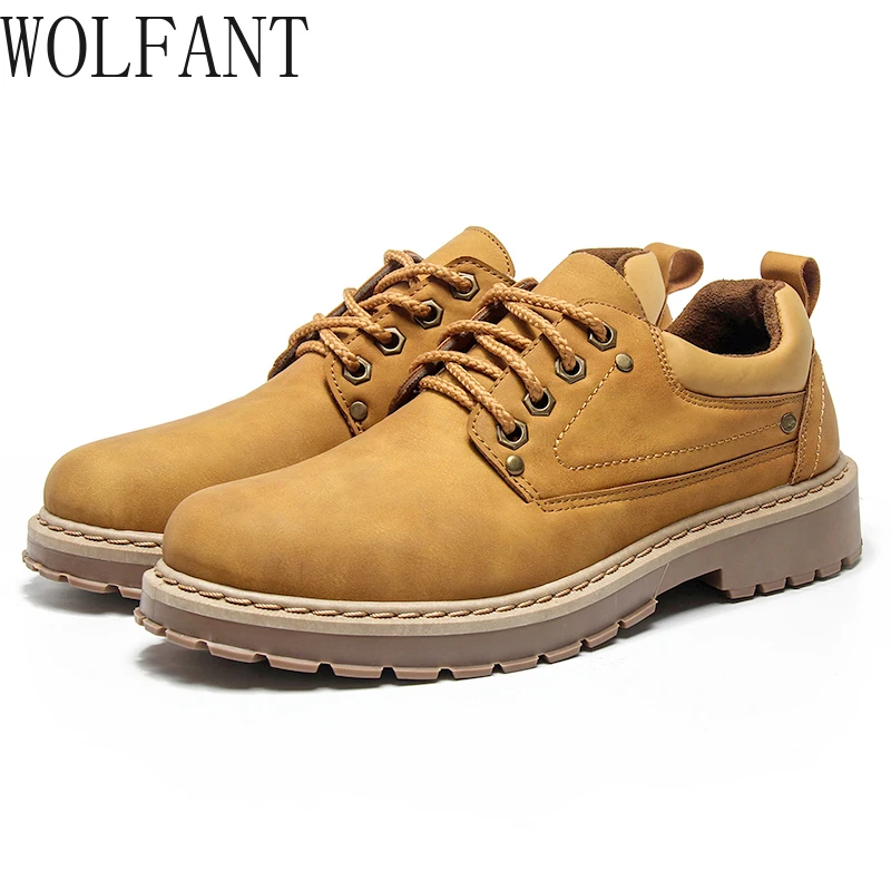 WOLFANT/; Mannen casual Schoenen Mannen Martins Lederen Schoenen Werken Veiligheidsschoenen; сезон зима