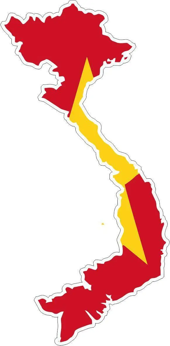 Sticker Car Moto Map Flag Vinyl Outside Wall Decal Macbbook Vietnam | Автомобили и мотоциклы