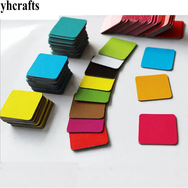 Blackboard Magnet Stickers 10PCS square star heart flag flower fridge magnet kindergarten training aid DIY puzzle games puzzle stickers decorative stickers