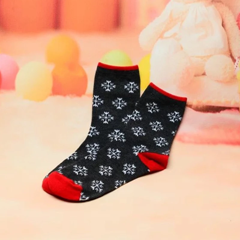 Рождественские носки, 1 пара детских хлопковых колготок, Санта Клаус Хлопок Снеговик, рождественские украшения для дома Рождественские подарки год подарок - Цвет: A2