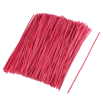 

uxcell 1000pcs 6 Inches Plastic Twist Ties Reusable Cable Cord Wire Ties Red For Home, Business, Institutions