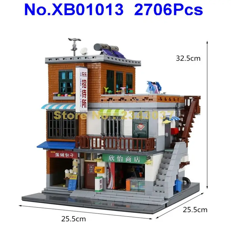 2706 шт. Детский конструктор уличный вид|building blocks|block blockcity building blocks |