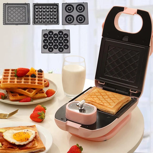 750w Electric Egg Sandwich Maker Toaster Kitchen Breakfast Waffle
