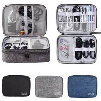 

Storage Bag Case Cover USB Data Cable Organizer Earphone Wire Pouch Travel HOT