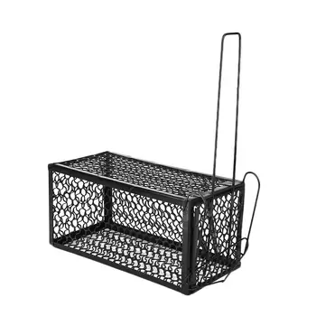 

Durable Iron Single Door Mouse Trap Rat Hamster Cage Catcher Catching Bait Home