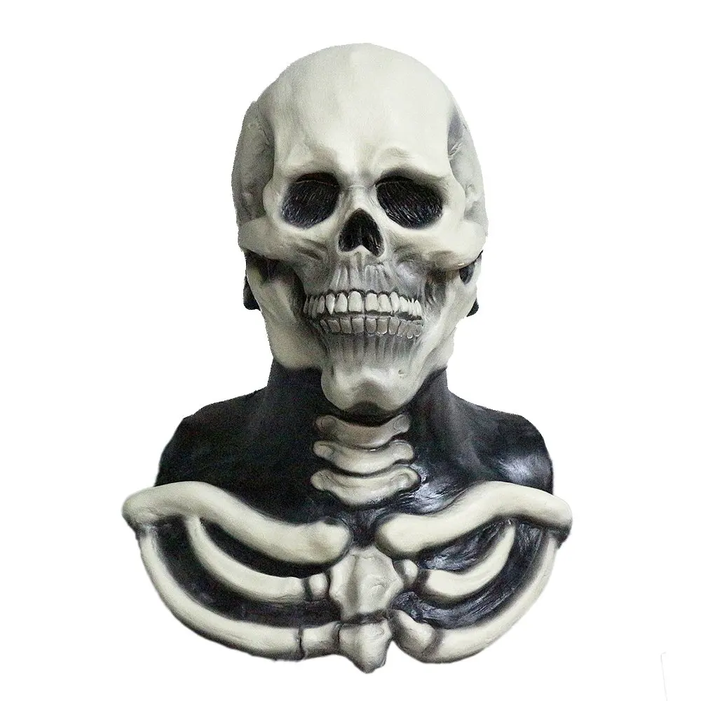 

Halloween Costume Party Horror Mask Zombie Skull Scary Clown Ghost Cosplay Realistic Bone Latex Props