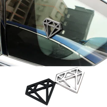 

Metal Diamond Logo Car Side Sticker Window Rear Trunk Emblem Decal for BMW F10 E36 Buick Excelle KIA Sportage Alfa Romeo 155 156