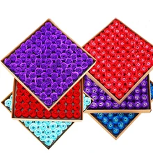 81 шт., розовое мыло для тела, цветочное мыло, ароматическая Роза, сделай сам, креативные подарки на день Святого Валентина, свадьбу, вечеринку, Рождество