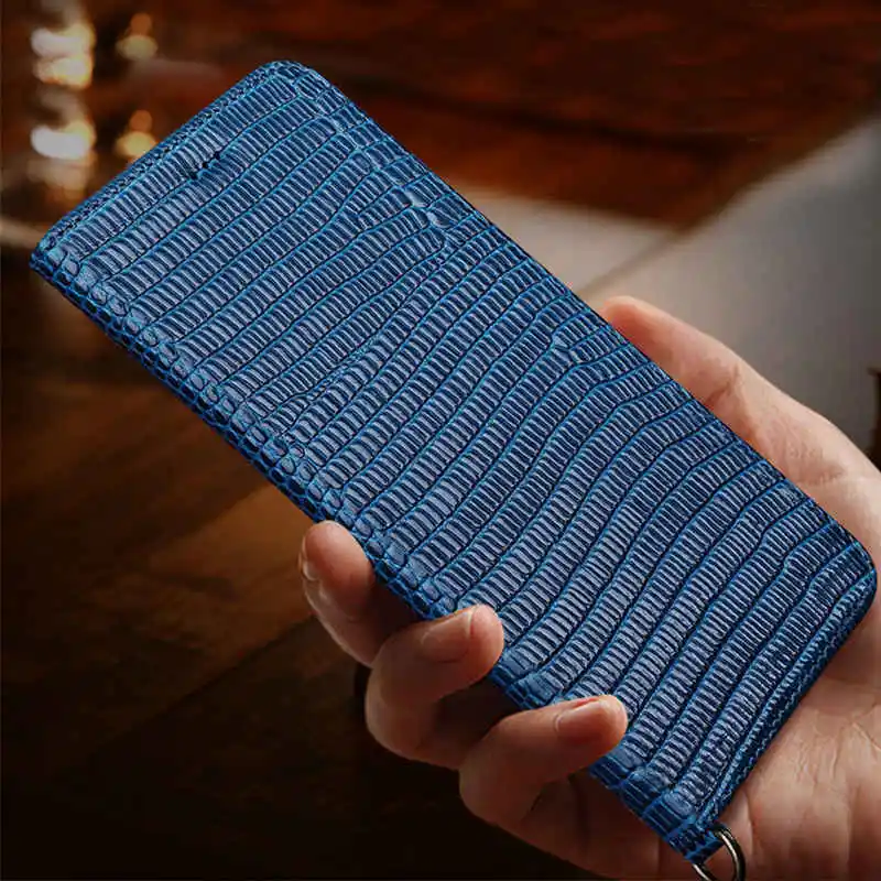 Чехол из натуральной кожи для Samsung Galaxy S10 Plus чехол-накладка ящерица Магнитный