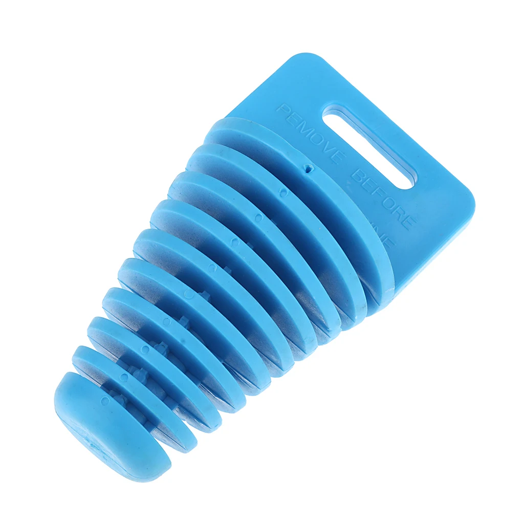 2/4 Stroke Motorbike Rubber Plug Exhaust Pipe Muffler Wash Plug Blue 32-61mm
