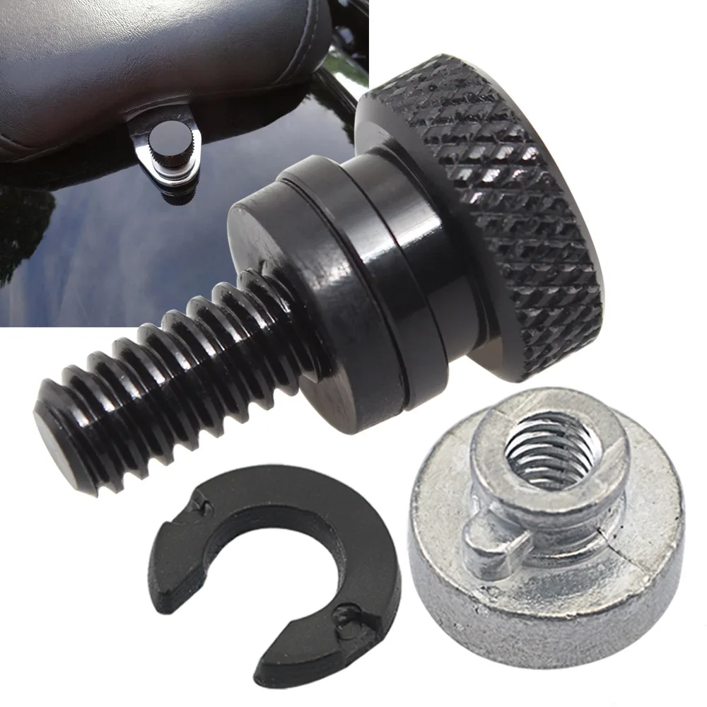 Hutexico Street Glide Sportster Seat Nut Bolt For Harley, Motorcycle Rear Fender Knurled Screw Nut For Dyna Softail Road Glide Street Touring King CVO - View #8
