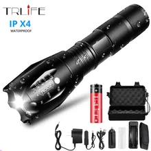 CREE xml t6 2000 Lumens lanterna high power Adjustable led Torch Zoomable flashlight + Charger +2* 18650 battery цена CREE xml t6 2000 Lumens lanterna high power Adjustable led Torch Zoomable flashlight + Charger +2* 18650 battery цены онлайн