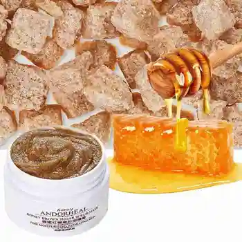 

Honey Brown Sugar Scrub Mask Gentle Cleansing Exfoliating Moisturizing Improves Dull Matte Mask Cream Face Care