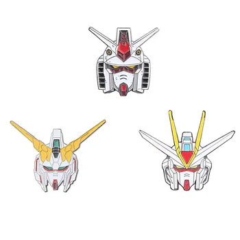 

10pcs/lot J1599 Funny Robot Enamel Pins Brooches DIY Zinc Alloy Pins Backpack Clothes Men Women Lapel Pin Decoration