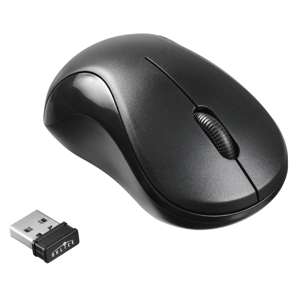 Мышь OKLICK 605SW, беспроводная, USB, черный