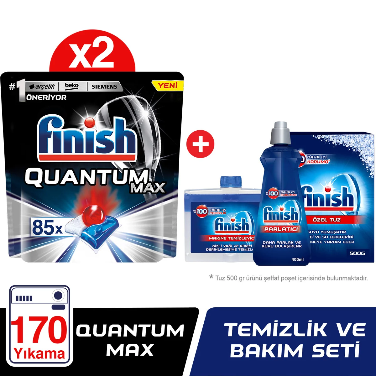 

Free Shipping Finish Quantum Max 170 Dish Detergent + Cleaning & Grooming Kit