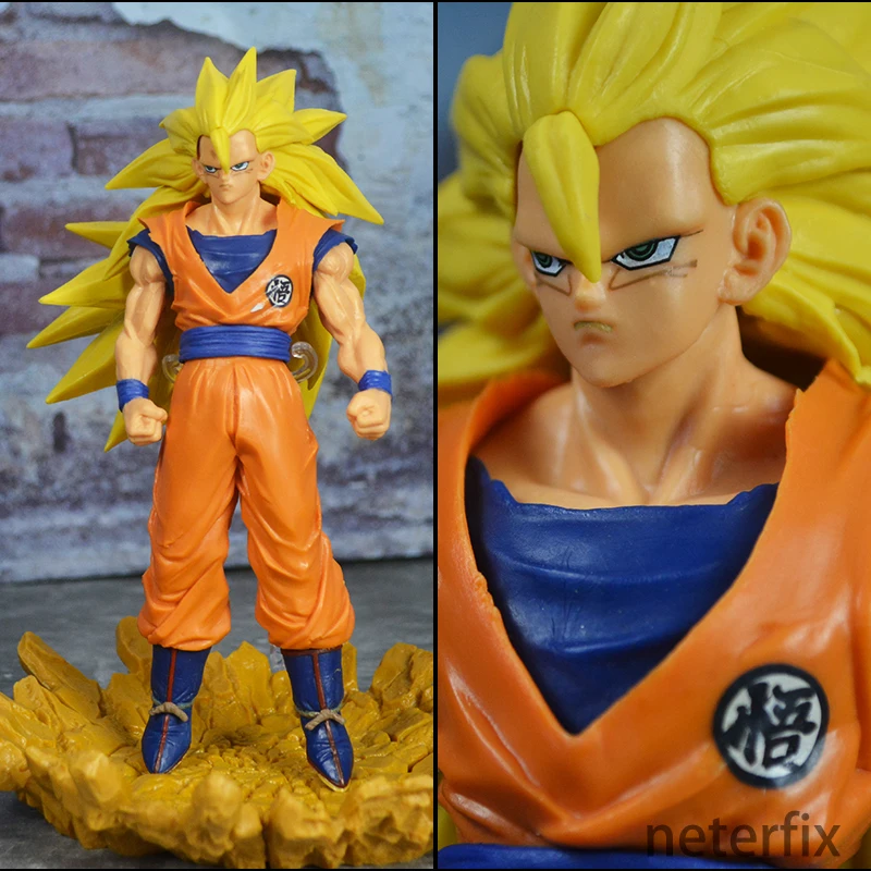 Аниме модель Dragon Ball Budokai 6 Ультра три Гоку фигурка ПВХ Модель DBZ 18 см|Игровые