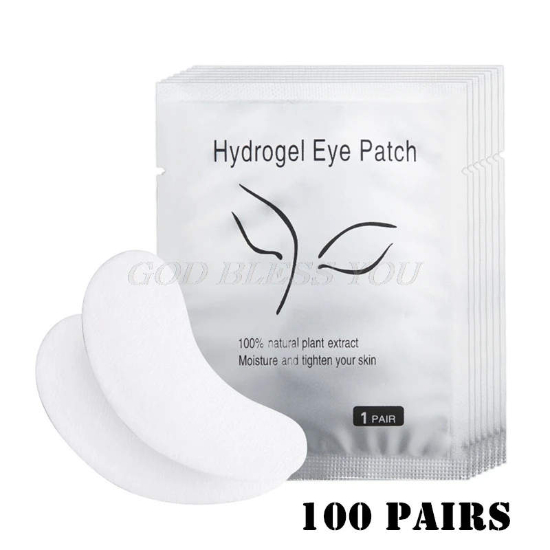 100 Pairs/Lot Under Eye Pads Lash Eyelash Extension Paper Patches Tips Sticker Wraps Make Up Tools | Красота и здоровье