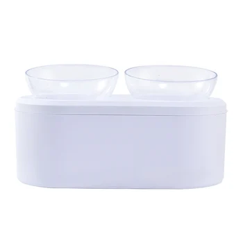 

Cat Dog Large Capacity Home Detachable Bowl Leakproof Elevated Stand Raised Feeder With Airtight Storage Easy Clean Food Water