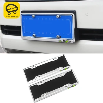 

CarManGo For Toyota Land Cruiser Prado 150 2010-2019 Car Styling License Plate Tag Frame Cover Trim Sticker Exterior Accessories