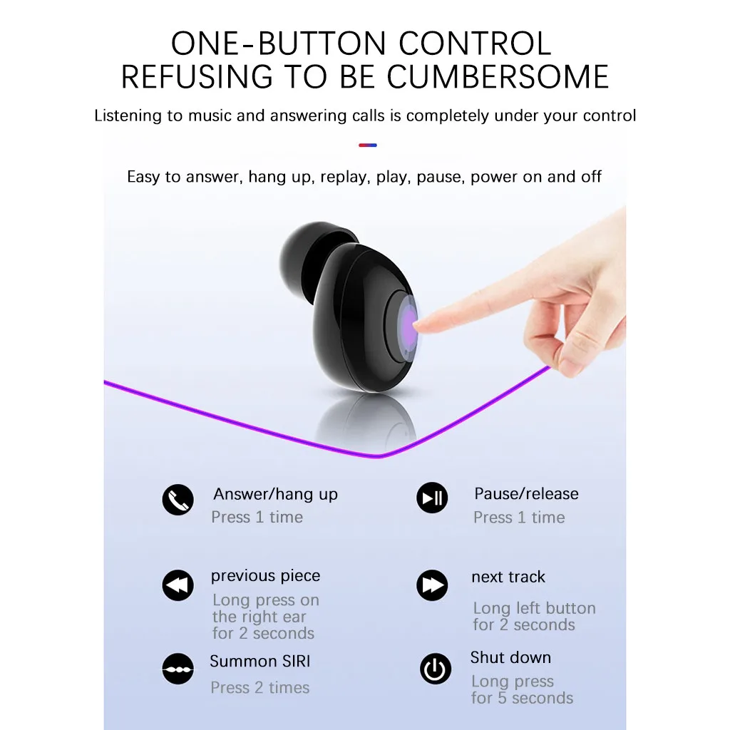 VOBERRY горячая Распродажа мини беспроводные наушники Bluetooth зарядный Чехол спортивные наушники-вкладыши для Xiao Iphone Redmi K30