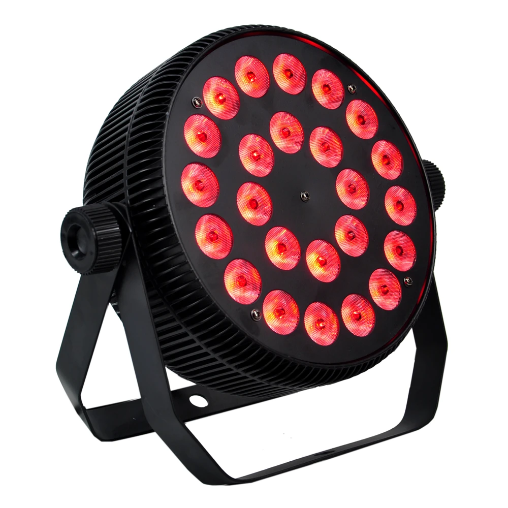 Gigertop Новый 24x12 Вт RGBW светодиодный плоский Алюминий Led Par Светильник Тихая