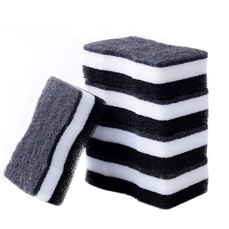 

5pcs Melamine Sponge Three Layer Dishwashing Cleaning Sponge Magic Wipe Sponge For Dishes Household Scouring Cloth