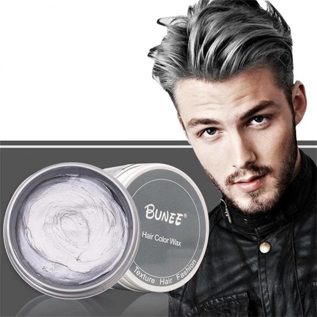 120g Color Hair Wax Dye Styling Pomade Silver Grandma Grey Purple  Disposable Natural Matte Hair Cream Hair Dye for Women Men _ - AliExpress  Mobile