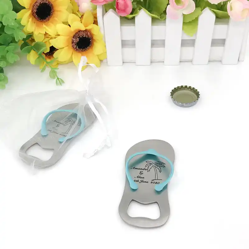 personalised flip flop bottle opener