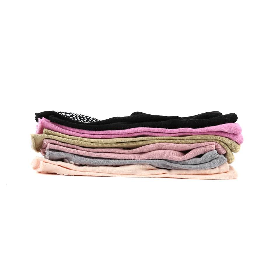 Women Yoga Socks Cotton Anti Slip Dance Pilates Grip For Fitness Breathable Ballet Ladies Sports Gym open toe five fingers Sock