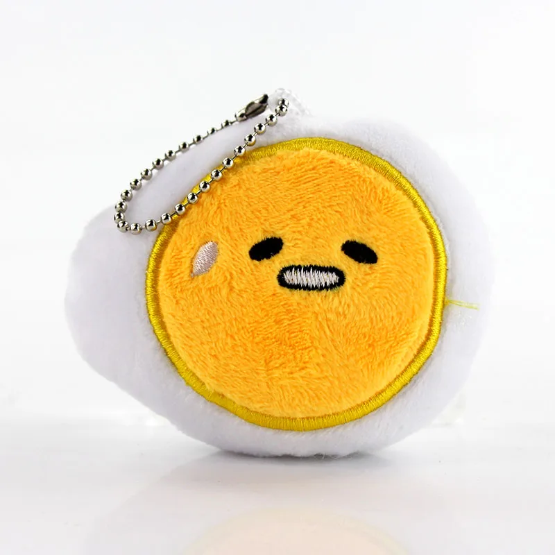 8-10 см 5 стилей милый Gudetama плюшевый мягкий брелок чучело яйцо подвески подарки для детей