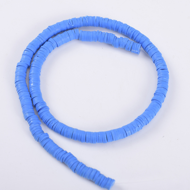 30 Colors 6mm Recyclable Polymer Clay Disc Spacer Beads Necklace Bracelet Handmade Loose Charms Beads For Jewelry Making