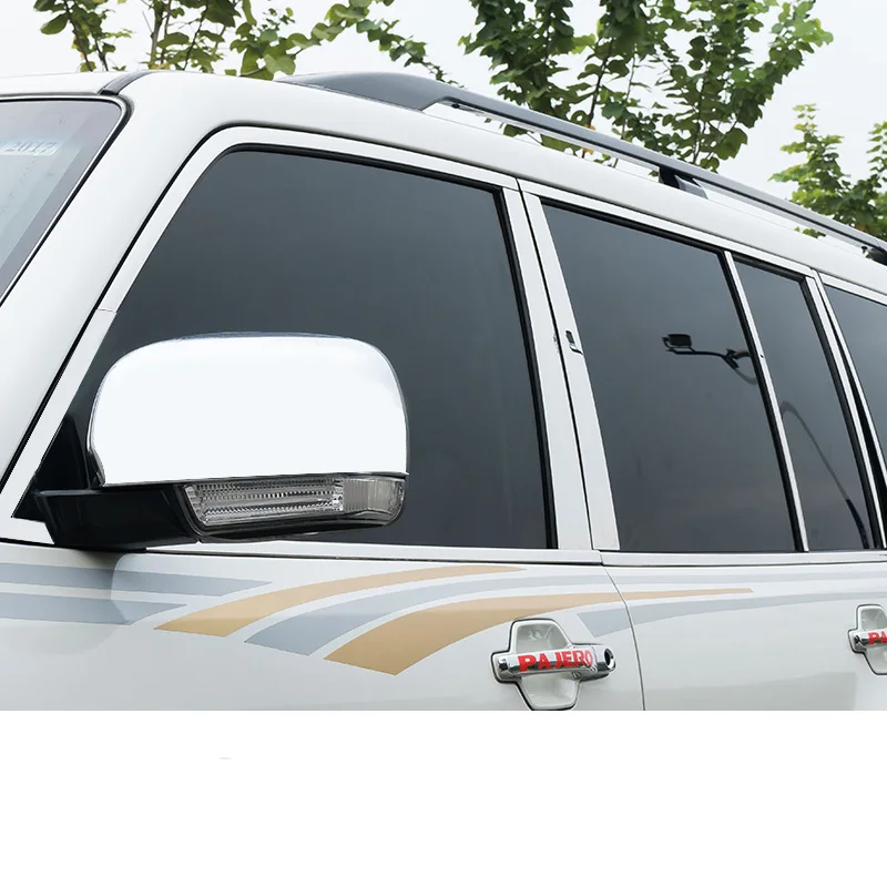 Нержавеющая сталь окна автомобиля планки для mitsubishi pajero 2006- 2012 2013 mitsubishi Montero