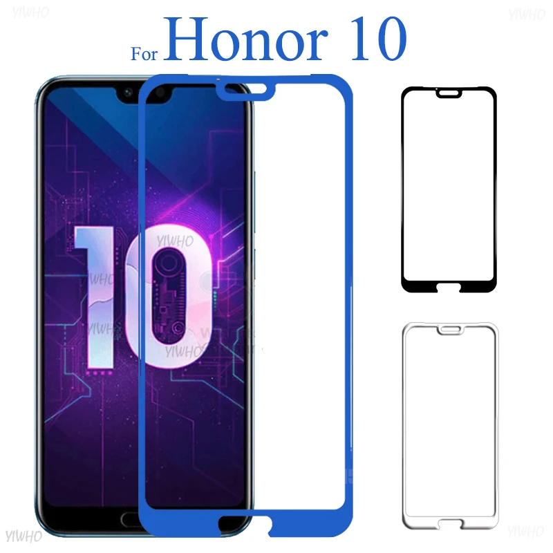 

Tempered Glass For Honor 10 Protective Glas On For Huawei Honor10 Honer 10 Screen Protector Safety Film Full Cover COL-L29 5.84"
