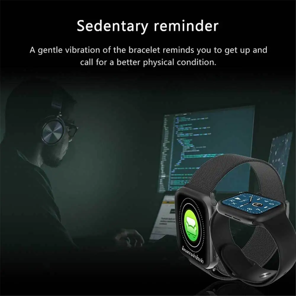 IWO 13 Lite Smartwatch Band Immer Auf Display Smart Uhr Herz Rate Monitor Fitness Tracker Männer IWO13 44mm Fall 1:1 uhr 5 W68