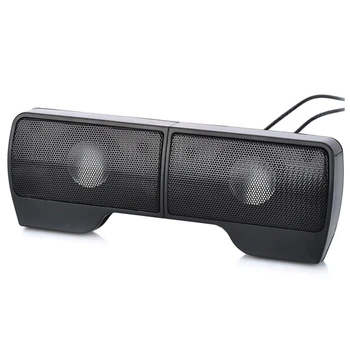

Retail Portable Clip-On USB Powered Stereo Speaker Soundbar for Notebook Laptop PC Desktop Tablet