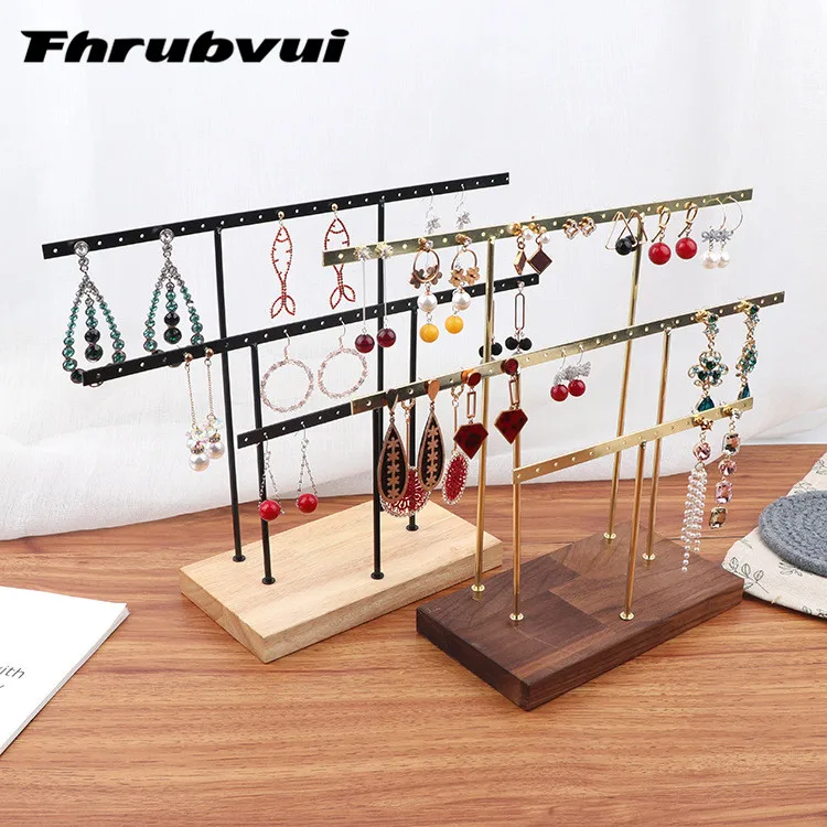 Hanging Jewelry Display Rack Tree Organizer Metal Rack for Holding Women Jewelries Earrings Rings Necklaces Ear Stud Pendant