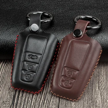 

Leather Car Key Case Cover For Toyota CHR C-HR 2017 2018 Prius Camry Corolla RAV4 Avalon Land Cruiser Prado Remote Keyless Cover
