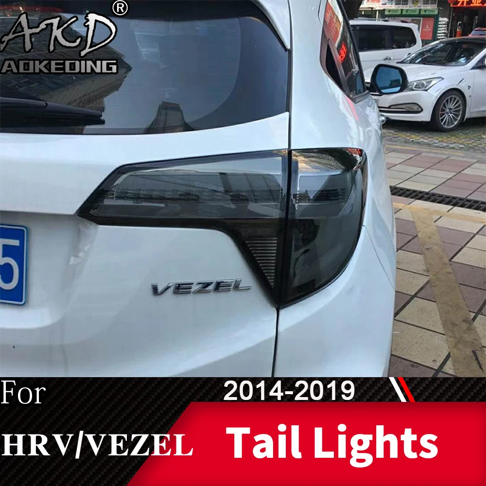 Задний фонарь для автомобиля Honda HRV Vezel- HR-V светодиодный задний фонарь Противотуманные фары Дневные ходовые огни DRL тюнинг автомобильные аксессуары