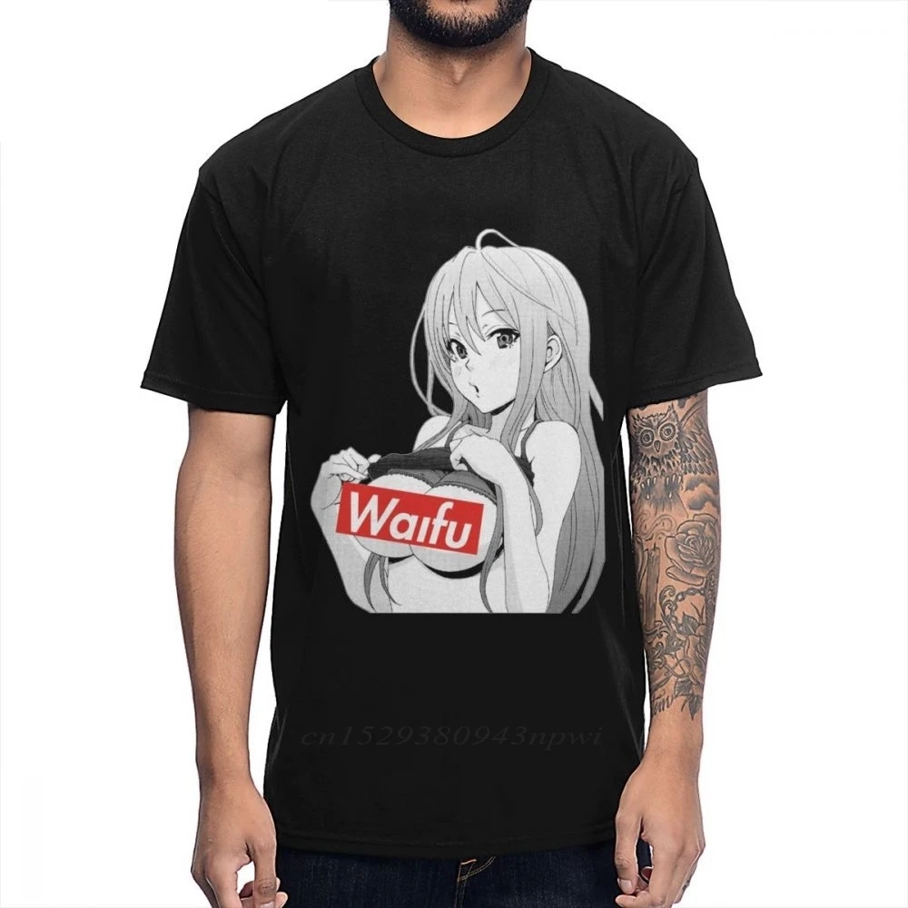 Kaus Anime Jepang Waifu Kaus Gambar 